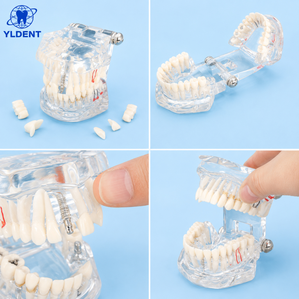 YLDENT Mẫu hàm tư vấn bệnh lý - Mẫu hàm tư vấn 8in1  (Có Xuất VAT)