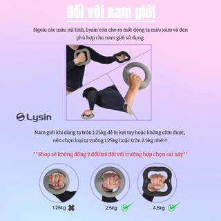 Tạ Đơn Lysin 4,5kg/quả Dáng Tròn Chống Trượt Cho Nữ Tập Fitness, tập tại nhà