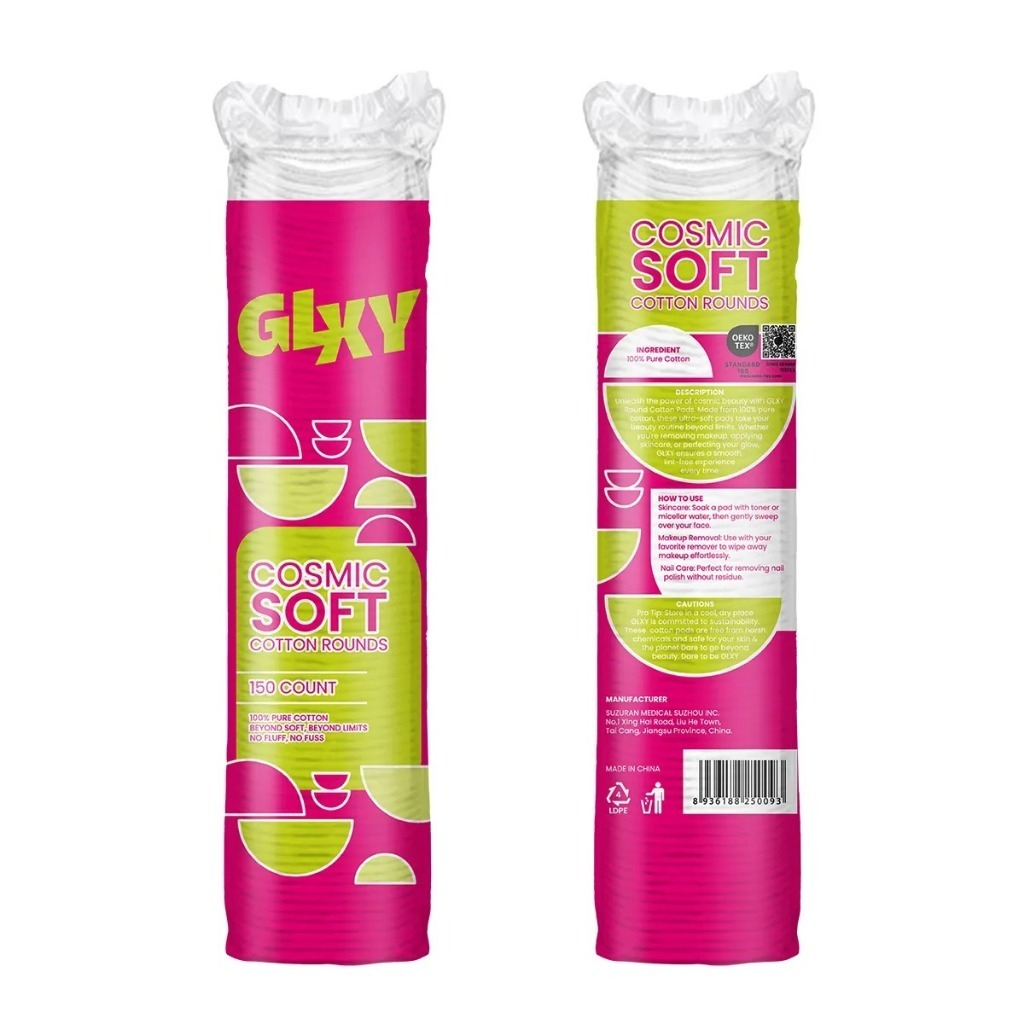 Combo 8 Bông Tẩy Trang GLXY Cosmic Soft Cotton Rounds (150pcs*8)
