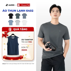 Áo Thun Thể Thao Nam AUZED Form Regular Cổ Tròn, Áo Thun Lạnh Thể Thao Co Giãn Thoáng Khí 6402