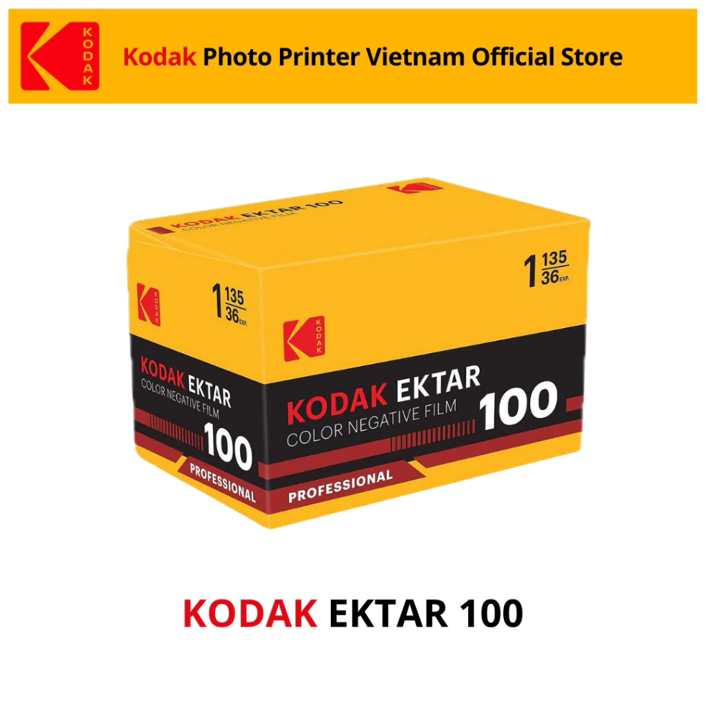 Film Kodak Ektar 100 36 tấm ISO 100 HSD 03/2028 phim 35mm tráng C41
