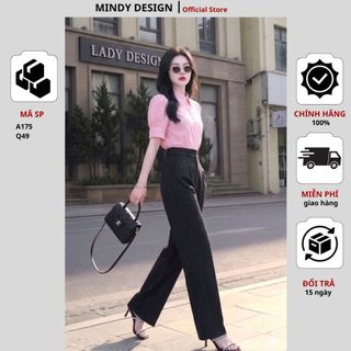 A175 - Sơ mi cổ đức ngắn tay sang trọng - Thiết kế cao cấp Mindy Design