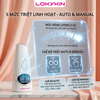 Máy triệt lông lạnh Lokykin mini vĩnh viễn phiên bản nâng cấp dạng cá nhân triệt tại nhà triệt toàn thân