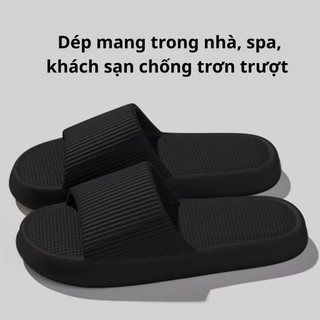 Dép mang trong nhà nam nữ êm chân chống trơn trượt cực tốt, phù hợp dùng trong khách sạn, spa
