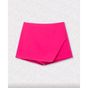 Quần váy form ngằn dáng bất đối xứng co khóa kéo nhiều màu (Order 8 ngày)