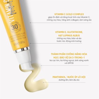 Sữa dưỡng làm sáng da Vitamin C tích hợp chống nắng M.Asam VITAMIN C Protect Protective Fluid SPF30 50ml