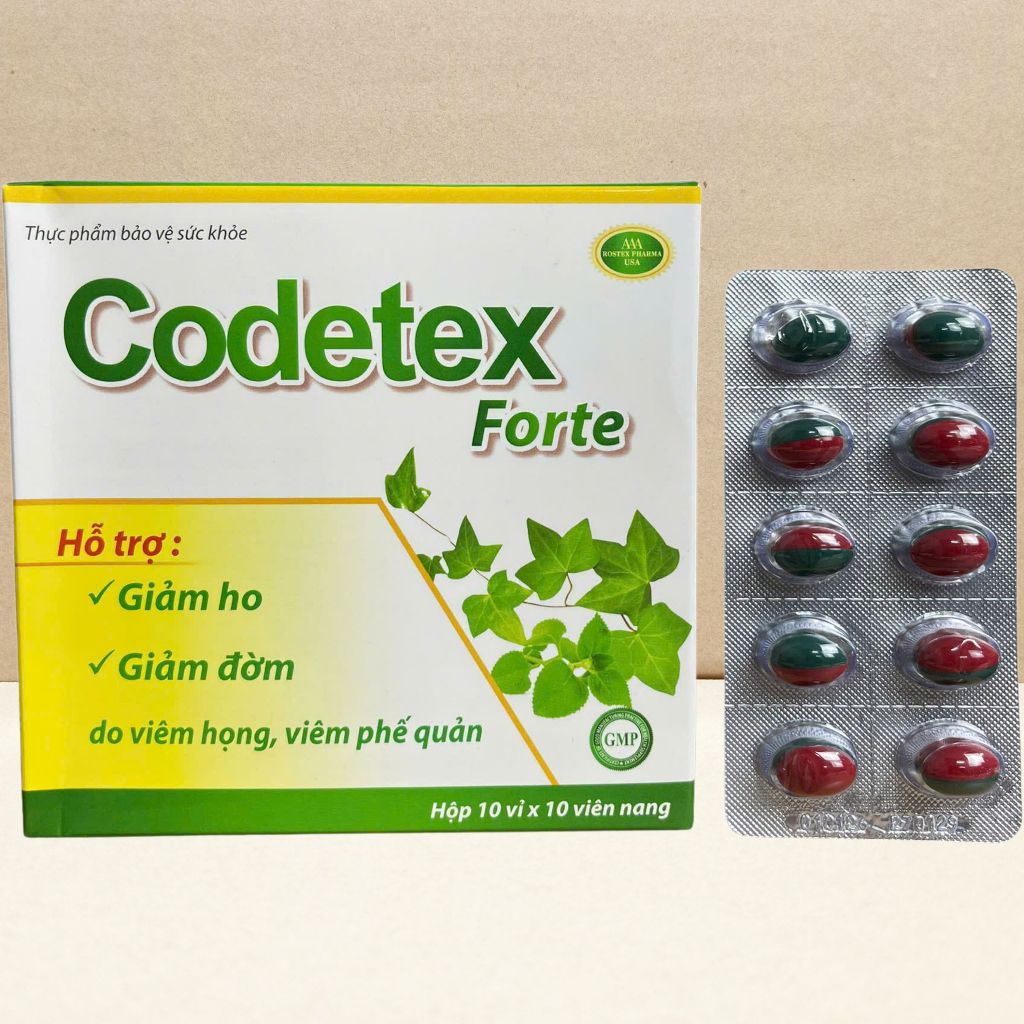 Combo 5 Hộp Codetex Forte - Rostex - Vinaphar - Vitamin Chữa Lành