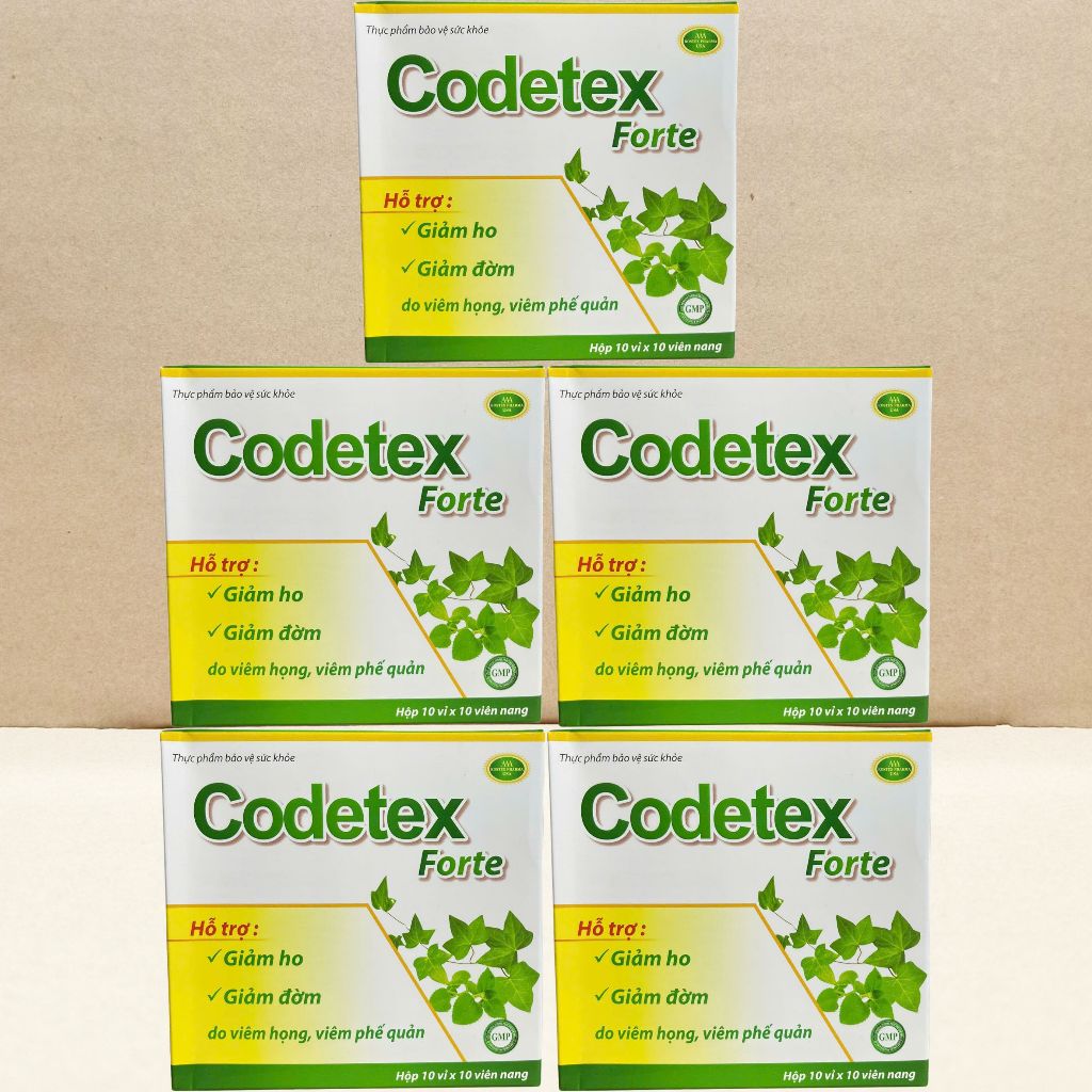 Combo 5 Hộp Codetex Forte - Rostex - Vinaphar - Vitamin Chữa Lành