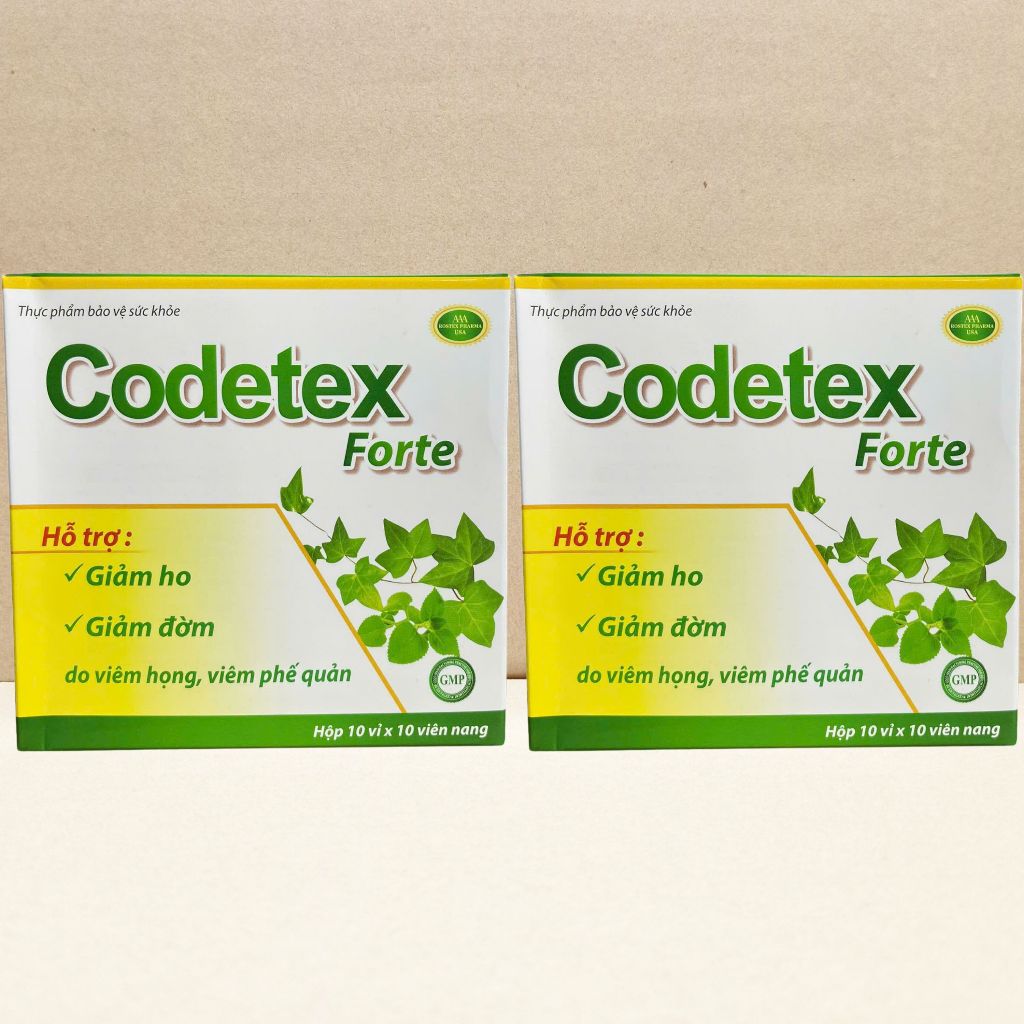 Combo 5 Hộp Codetex Forte - Rostex - Vinaphar - Vitamin Chữa Lành