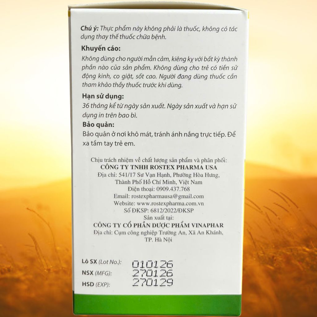 Codetex Forte - Rostex - Vinaphar - Vitamin Thanh Lọc
