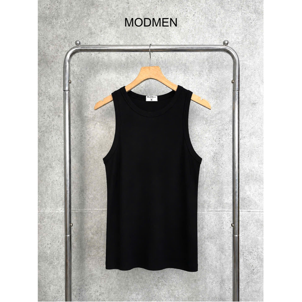 Áo Thun 3 Lỗ Nam Cotton 4 Chiều Co Giãn Form Regular Fit Mặc Trong Mặc Ngoài Thấm Hút Mồ Hôi Basic Tank Top MODMEN