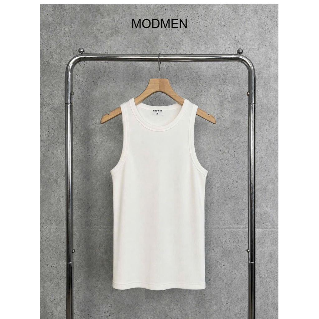 Áo Thun 3 Lỗ Nam Cotton 4 Chiều Co Giãn Form Regular Fit Mặc Trong Mặc Ngoài Thấm Hút Mồ Hôi Basic Tank Top MODMEN