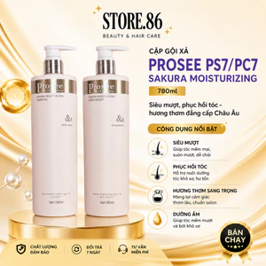 Cặp Gội Xả Prosee PS7/PC7 780ml | Dưỡng Tóc Mềm Mượt, Hương Thơm Sang Trọng