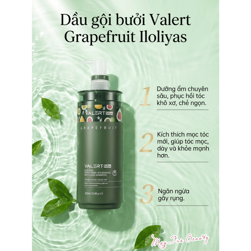 Dầu Gội, Xả Bưởi VALERT GRAPEFRUIT Phục Hồi, Giảm Rụng, Giúp Mọc Tóc 850ml