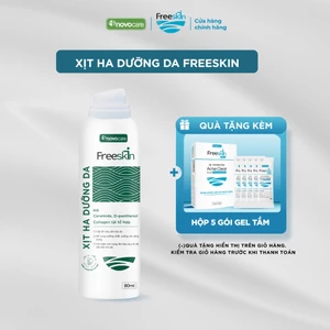 HA cấp ẩm sâu, dưỡng ẩm dạng xịt Freeskin - Novocare cho da dầu mụn, làm dịu, dưỡng da căng bóng, dưỡng ẩm trước makeup