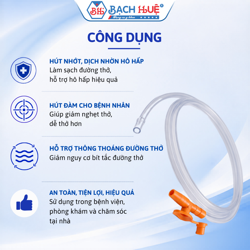 Combo 20 sợi và 50 Sợi Dây Hút Nhớt Đàm GreetMed – Ống Hút Dịch Đàm Có Khóa Và Không Khóa Đủ Size