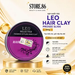 Sáp Vuốt Tóc SL100 LEO Hair Clay Prosee 100g | Sáp Tạo Kiểu Giữ Form Tóc Tự Nhiên