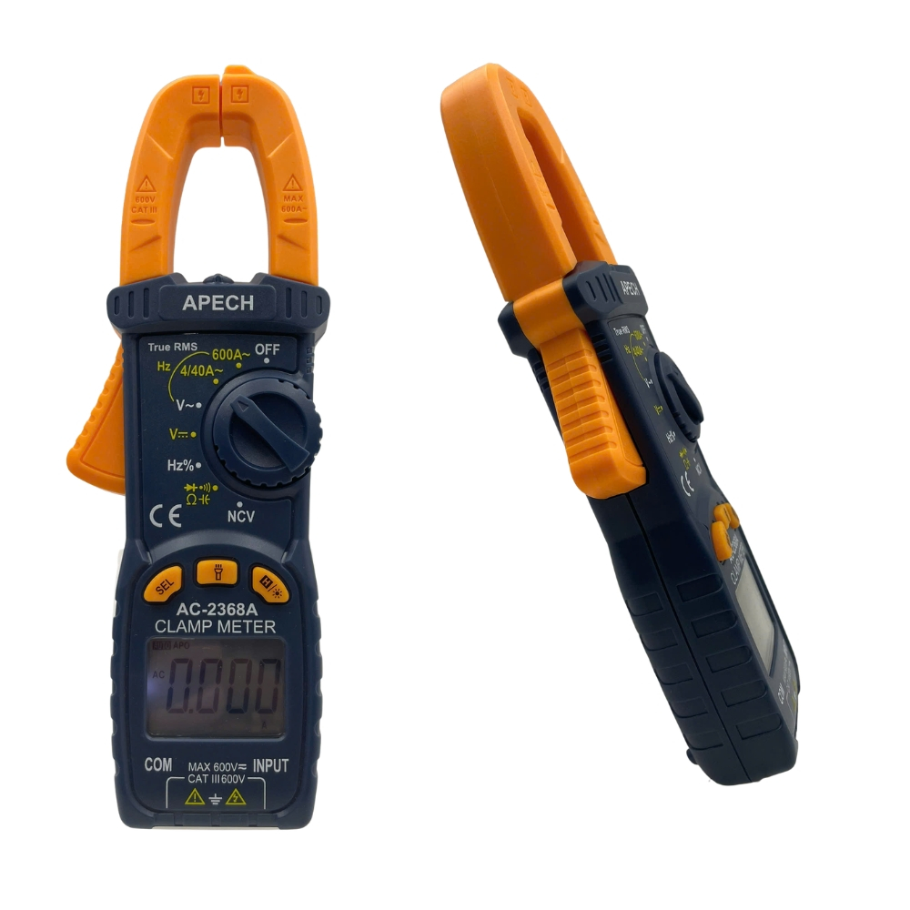 Ampe kìm vạn năng APECH AC-2368A đo dòng 600A tích hợp TrueRMS đa chức năng độ chính xác cao