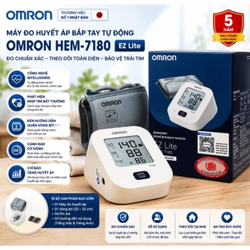 Máy đo huyết áp bắp tay điện tử OMRON HEM-7180