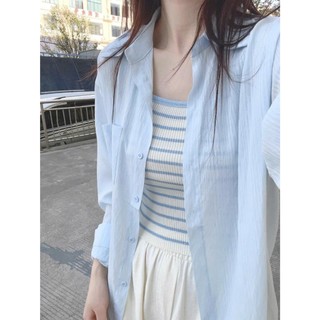 Áo Sơ Mi Chiffon Nữ Oversize Mặc Ngoài Cực Xinh Cho Mùa Hè Năng Động Hot Hit