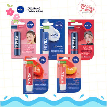 Son Trang Điểm Dưỡng Môi NIVEA Hồng Đào Ngọt Ngào (4.8 g)
