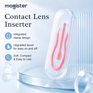 Magister Bộ dụng cụ đeo kính áp tròng Nhíp gắn kính áp tròng + que hút