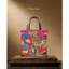 Túi Cỏ Bàng Tote Q Gallery - Đan Vẽ Tay - Mộng Hồ Điệp