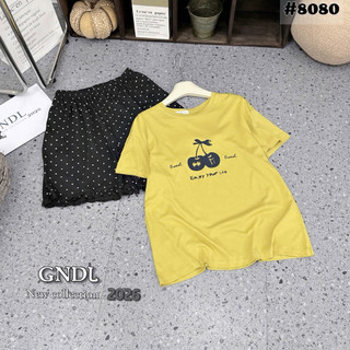 Bộ ngủ cotton giấy Yalin áo cộc -quần đùi (link sale tổng hợp)
