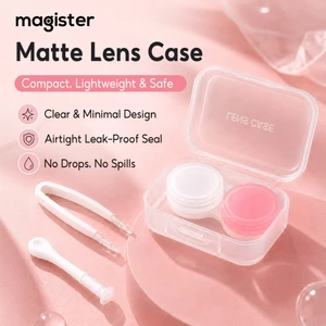 Magister Khay gương đựng lens (kính áp tròng) kèm dụng cụ đeo