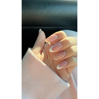 Nailbox Thiết Kế Phối French và Chấm Bi Đơn Giản Tiểu Thư - Thio Nail Box