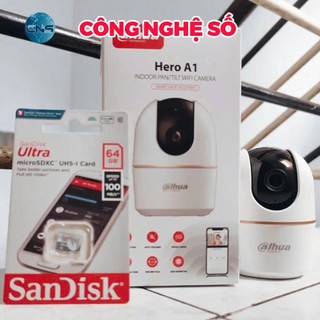 Hero A1 H3AE (3MP) Đàm thoại 2 chiều - Xoay 360 độ - Camera Wifi DAHUA trong nhà chính hãng