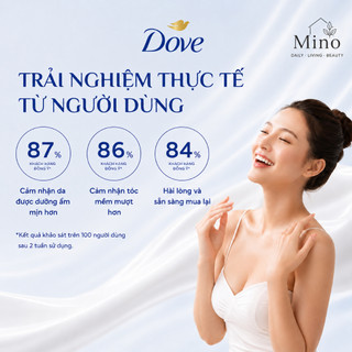 DOVE Du Lịch 1 Dầu gội, 1 Sữa tắm, 1 Dầu xả combo