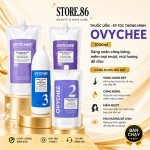 Thuốc uốn - ép tóc thông minh OVYCHEE - 1000ml Sóng xoăn căng bóng, mềm mại mượt, mùi hương dễ chịu