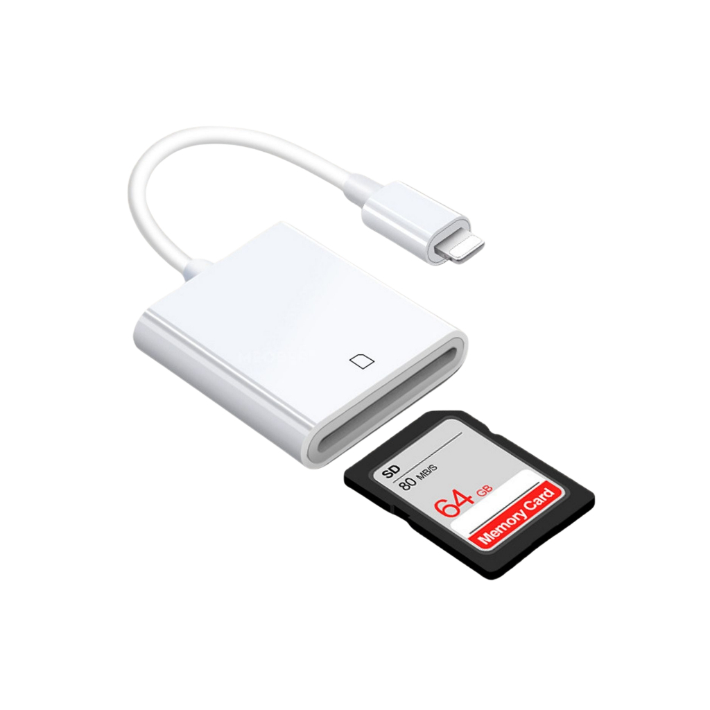 Đầu đọc thẻ nhớ dành cho điện thoại, kết nối USB Type C và Lightning, adapter đọc thẻ SD, MicroSD by MèoBer