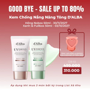 Kem Chống Nắng Nâng Tông D'ALBA Waterfull Tone-up Sun Essence