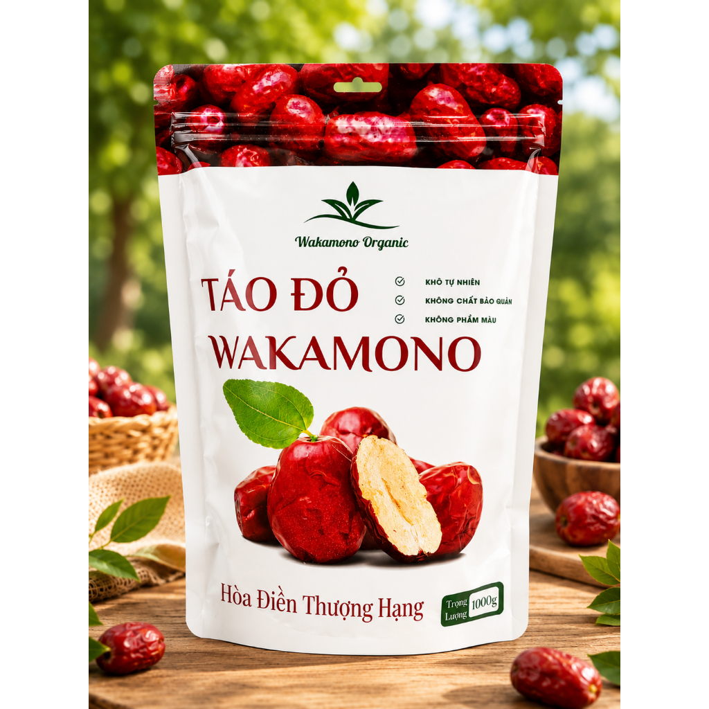 Táo đỏ Wakamono Organic dòng Hòa điền VIP Thượng hạng size 60-80 quả/kg, thơm ngon