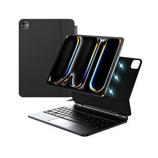 Bao Da Kèm Bàn Phím Magnetic Keyboard cho iPad Air 4/5/6/7, Pro 11-12.9, Pro M4/M5, Gen 10/11 A16 by MèoBer