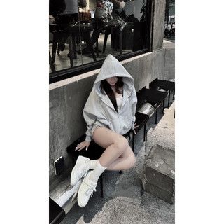 Hoodie Zip Hydra Vải Nỉ 2 Da Form Boxy Khoá Kéo 2 Chiều 350gms