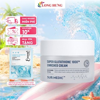 Kem dưỡng trắng da Sur.Medic Super Glutathione 100TM Enriched Cream (50ml)