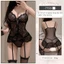 Set đồ lót ren gọng nâng ngực liền kẹp vớ + vớ đùi sexy gợi cảm nữ