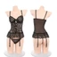 Set đồ lót ren gọng nâng ngực liền kẹp vớ + vớ đùi sexy gợi cảm nữ