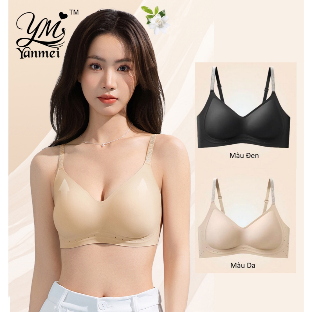 [03] Áo ngực Yanmei áo lót không gọng mềm mại thoải mái, nâng ngực, hương trà tự nhiên, mẫu bán chạy 2026 mút dày 0.5cm