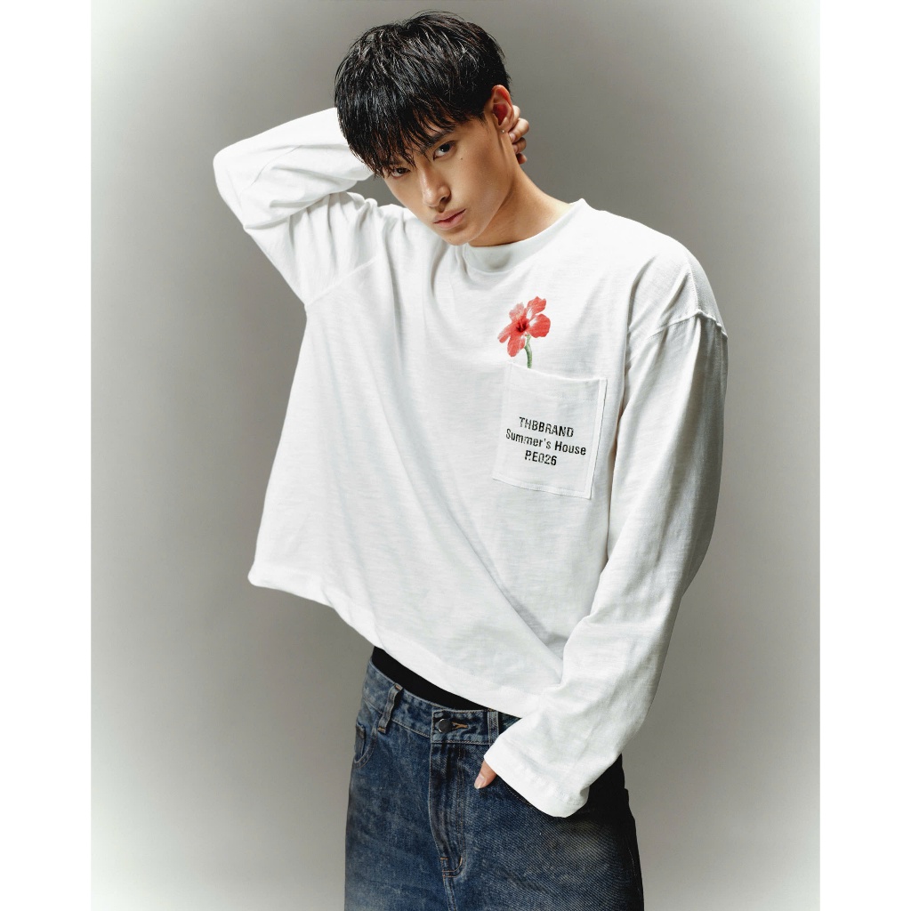 Áo thun tay dài “THBB HIBISCUS LONG SLEEVES” - [cotton xước, đã xử lý co rút] / THBBRAND | BigBuy360 - bigbuy360.vn