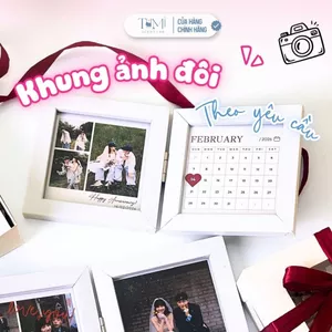 Khung Ảnh Đôi In Theo Yêu Cầu – Lưu Giữ Kỷ Niệm, Trang Trí Bàn, Quà Tặng Người Yêu