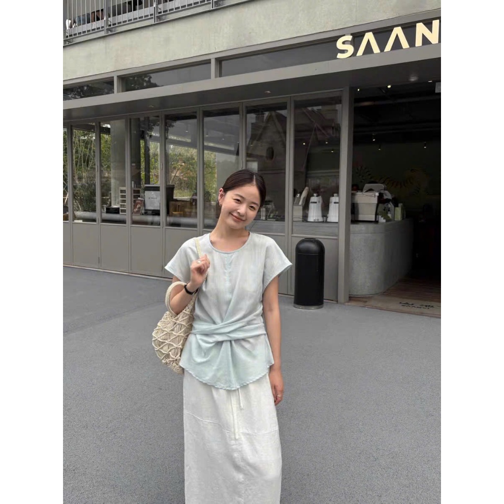 𝗟𝘆𝗿𝗶𝗰 𝗟𝗶𝗻𝗲𝗻  - Áo Linen thắt eo