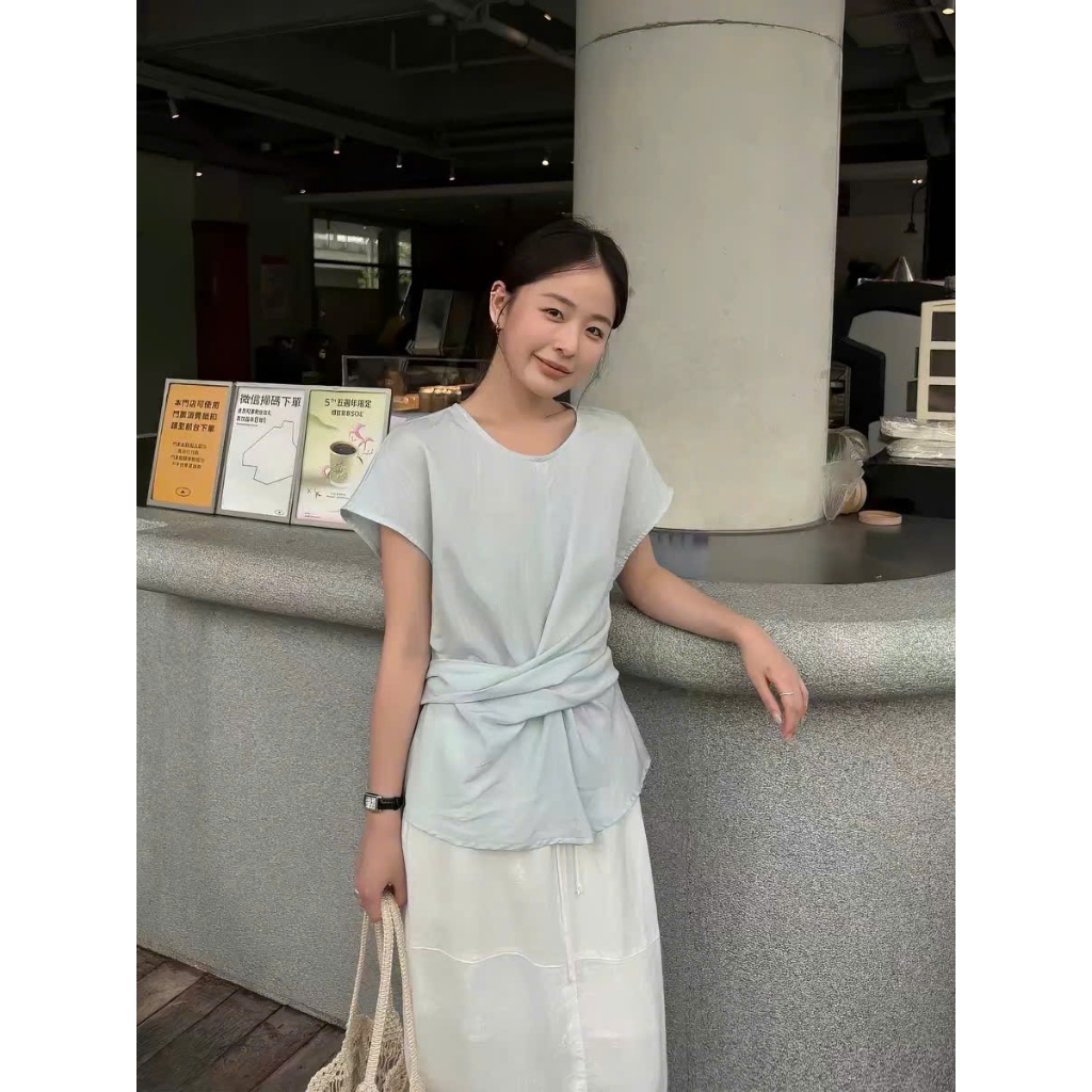 𝗟𝘆𝗿𝗶𝗰 𝗟𝗶𝗻𝗲𝗻  - Áo Linen thắt eo