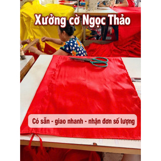 Combo 10 cờ hồng kỳ đỏ trơn dùng cho lễ hội, sự kiện, khai trương, diễu hành, team building, trang trí sân khấu