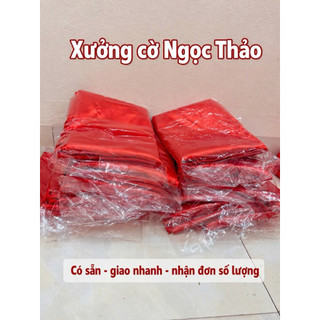 Combo 10 cờ hồng kỳ đỏ trơn dùng cho lễ hội, sự kiện, khai trương, diễu hành, team building, trang trí sân khấu