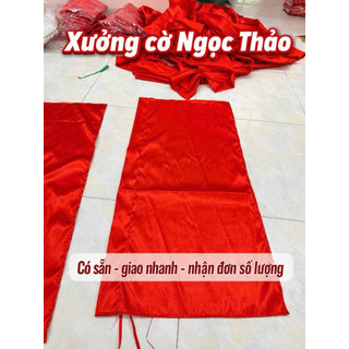 Combo 10 cờ hồng kỳ đỏ trơn dùng cho lễ hội, sự kiện, khai trương, diễu hành, team building, trang trí sân khấu
