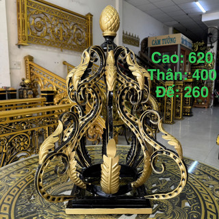 Đèn Cổng Sắt Mỹ Thuật cao cấp sơn hoàn thiện có khoan lỗ bắt vít sẵn trang trí cho Cổng ngoài trời, Tường Rào, loại 1